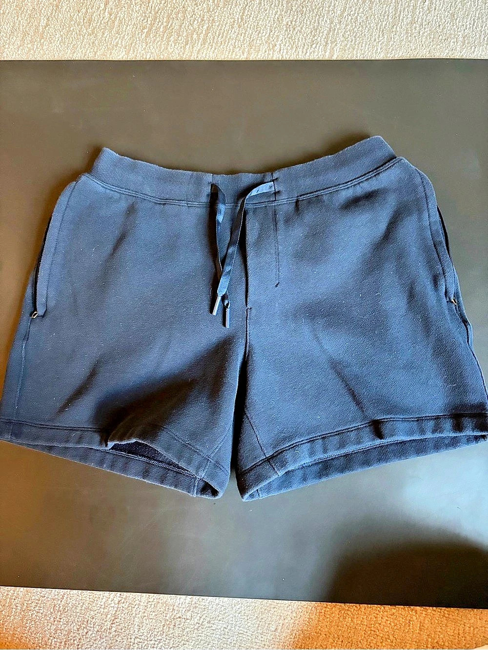 lululemon steady state Short 5" Athletic sweat Shorts navy Medium